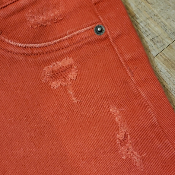 RVCA Distressed red skinny jeans - Picture 7 of 8